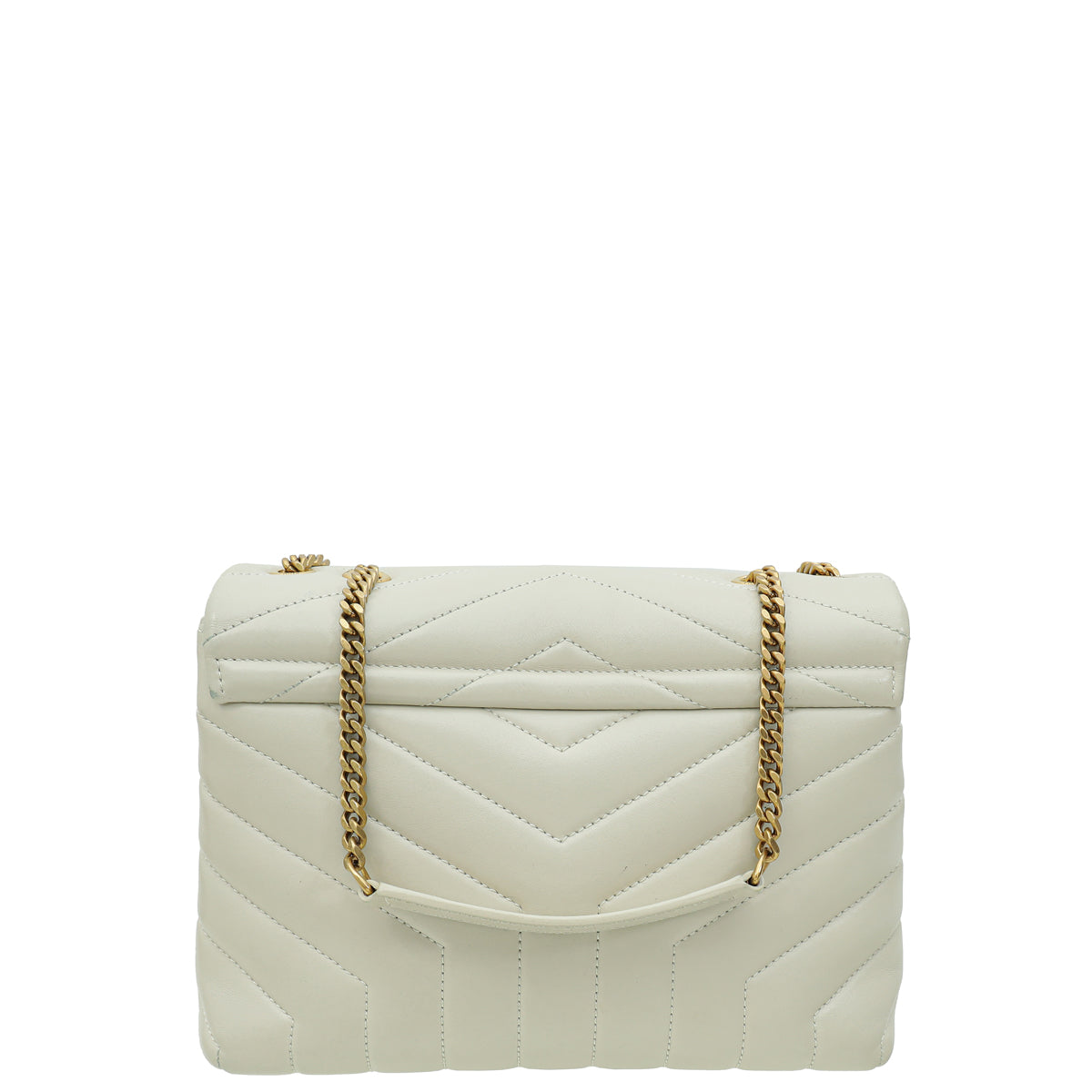 YSL Blanc Vintage Loulou Small Shoulder Bag