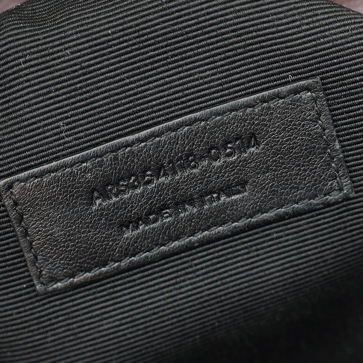 YSL Burgundy Monogram Envelope Large Satchel Bag-YSL-THE CLOSET