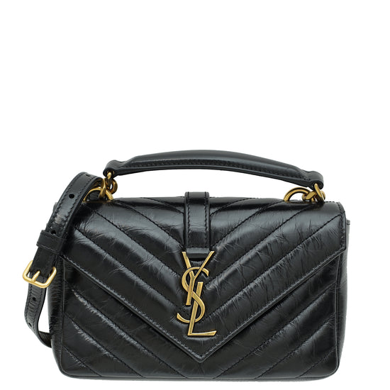 YSL Black College Mini Chain Bag