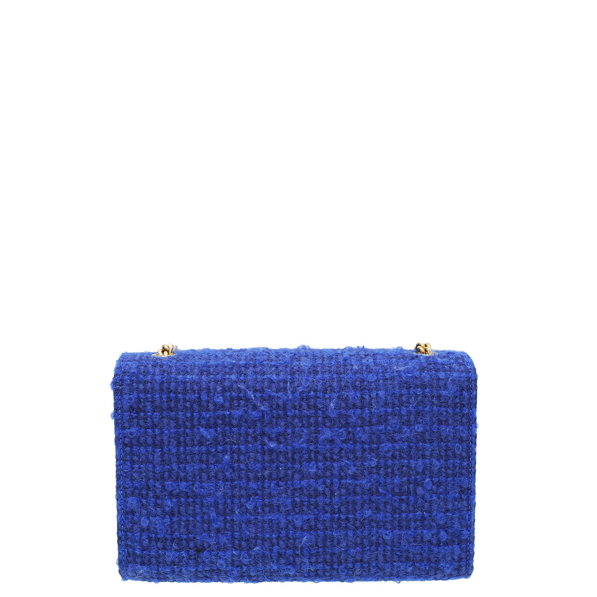 YSL Indigo Blue Kate Wool Small Shoulder Bag