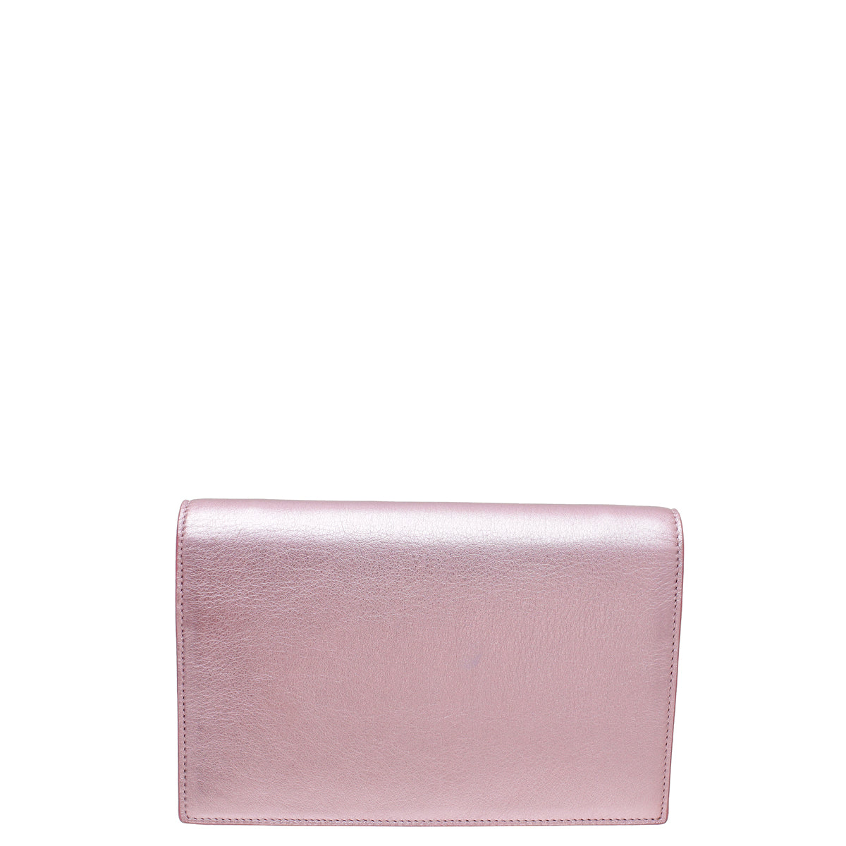 YSL Metallic Lilac Cassandre Envelope Wallet On Chain-YSL-THE CLOSET