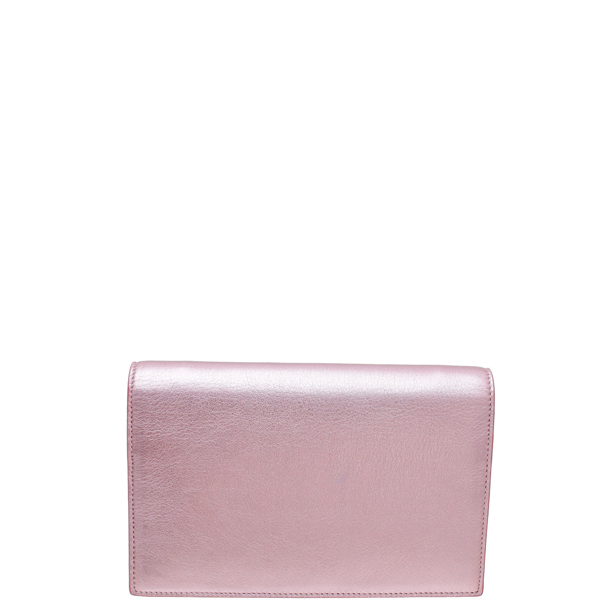YSL Metallic Lilac Cassandre Envelope Wallet On Chain