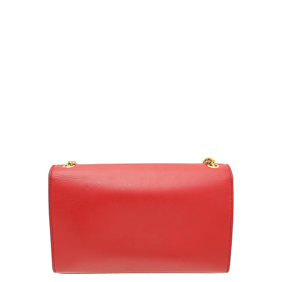 YSL Red Kate Tassel Medium Chain Shoulder Bag