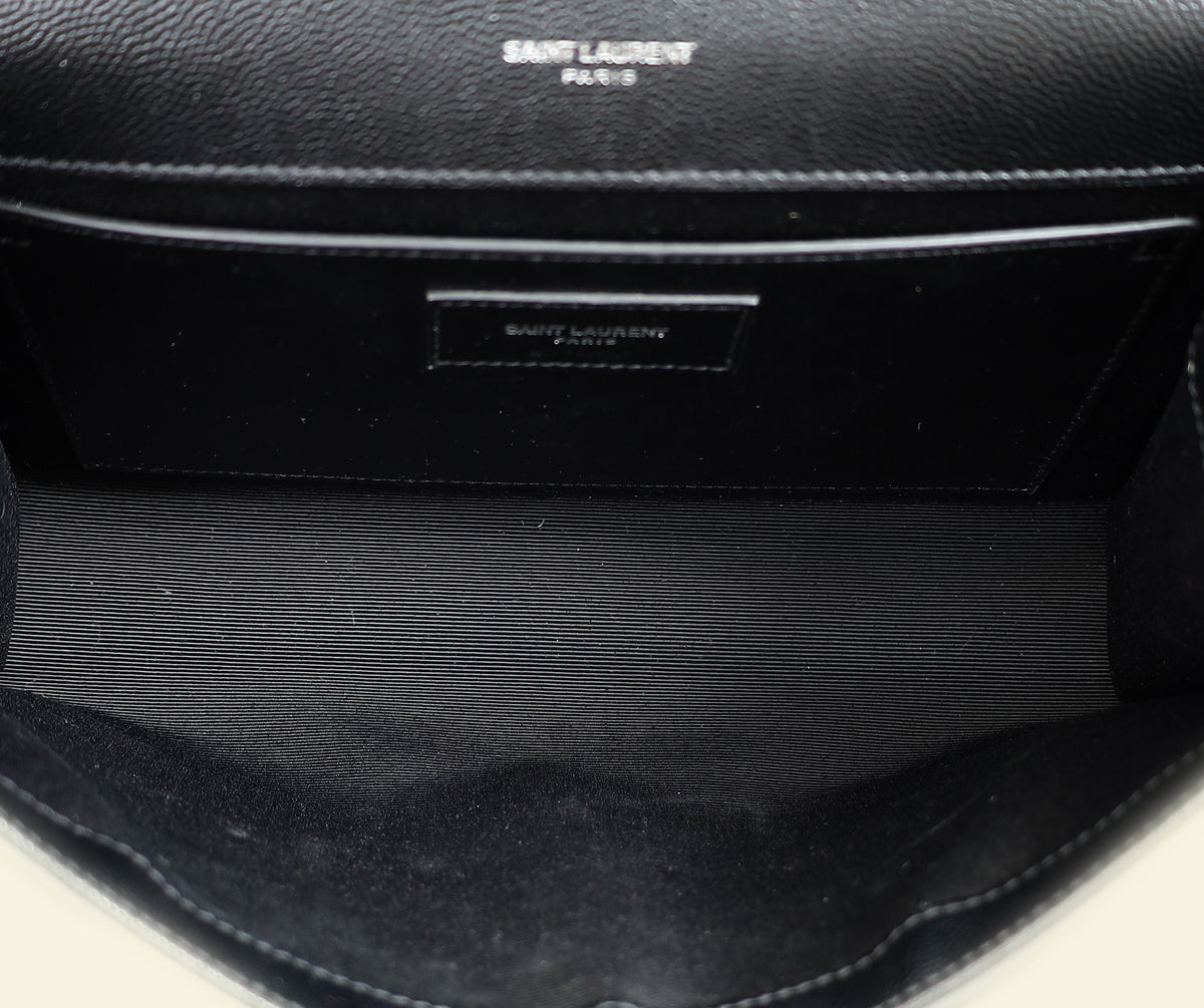 YSL Black Kate Chain Medium Shoulder Bag