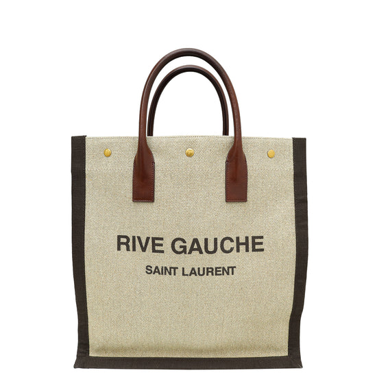 YSL Tricolor Rive Gauche North/South Tote Bag