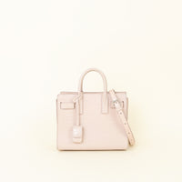 YSL Pink Nude Coco Embossed Nano Sac De Jour Bag