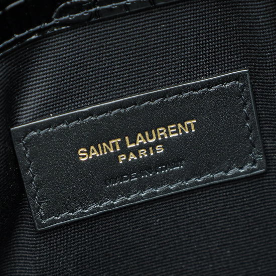 Load image into Gallery viewer, YSL Croco Embossed Uptown Pouch
