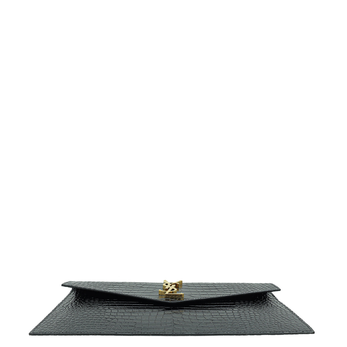 YSL Croco Embossed Uptown Pouch