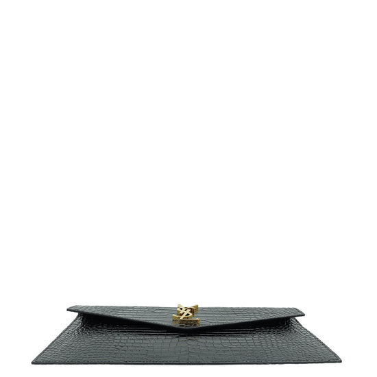 Load image into Gallery viewer, YSL Croco Embossed Uptown Pouch
