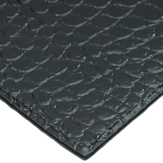 Load image into Gallery viewer, YSL Croco Embossed Uptown Pouch
