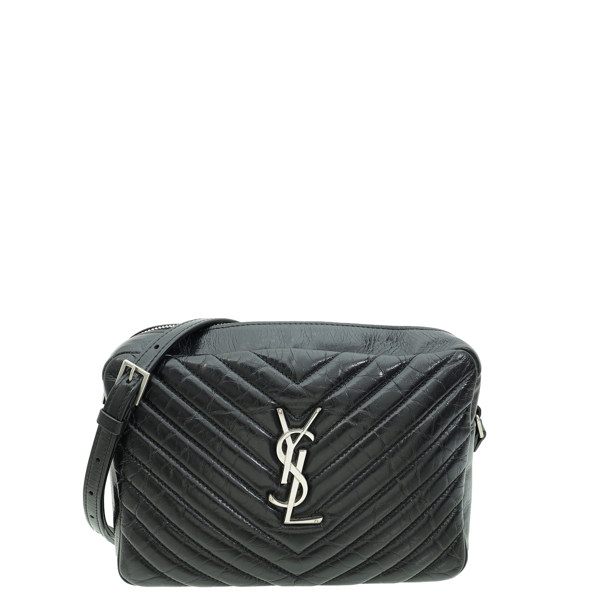 YSL Black Quilted Lou Camera Bag-YSL-THE CLOSET