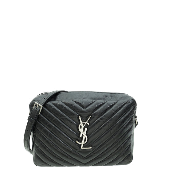 YSL Black Quilted Lou Camera Bag