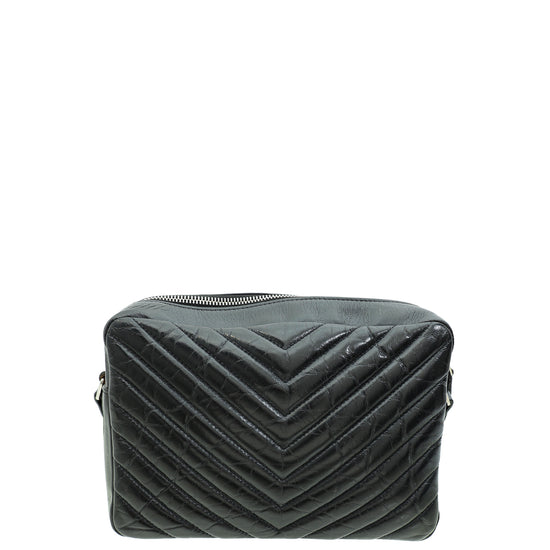 YSL Black Quilted Lou Camera Bag