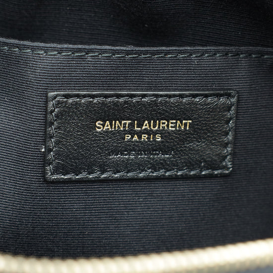 Load image into Gallery viewer, YSL Black Monogram Quilted Lou Camera Bag
