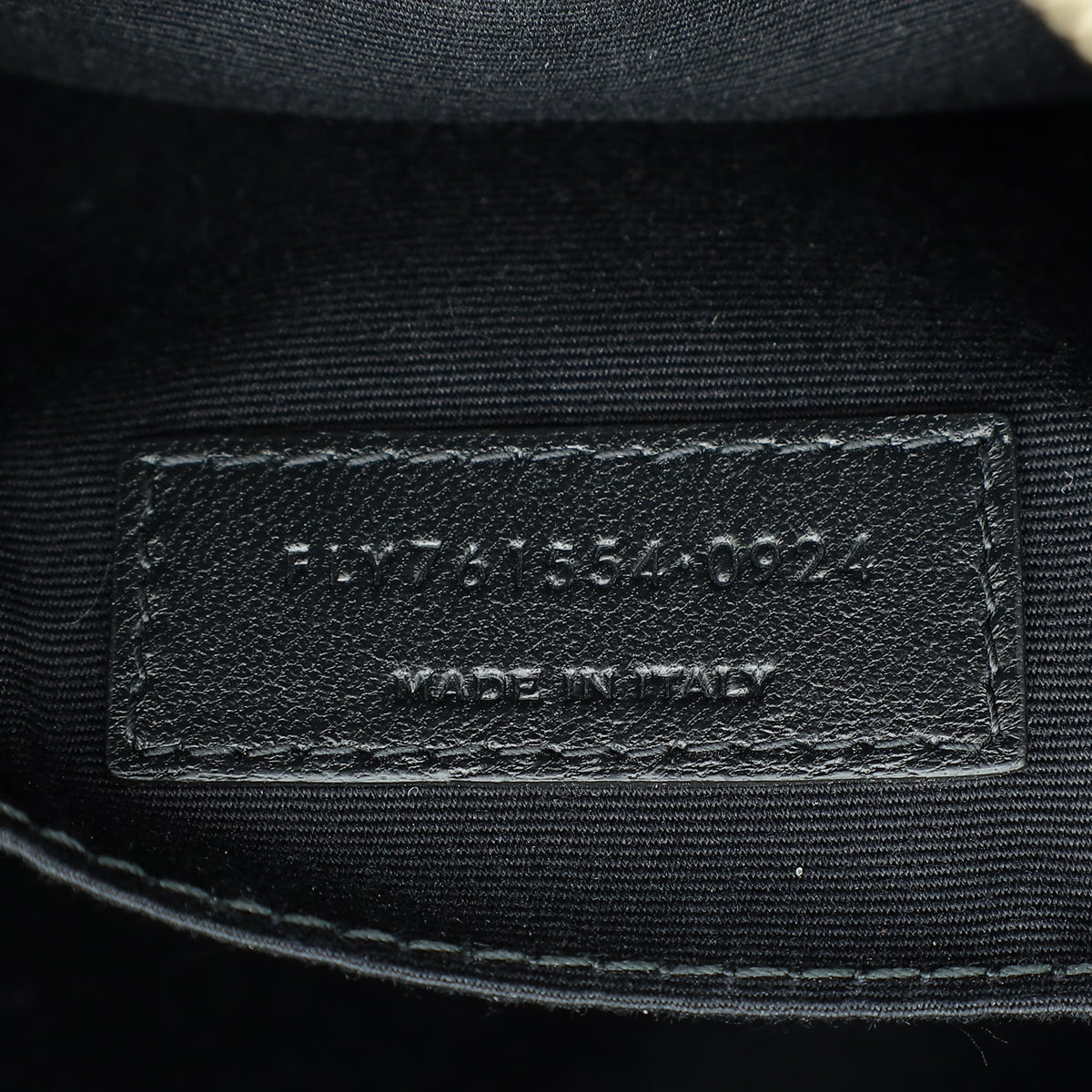 YSL Black Monogram Quilted Lou Camera Bag