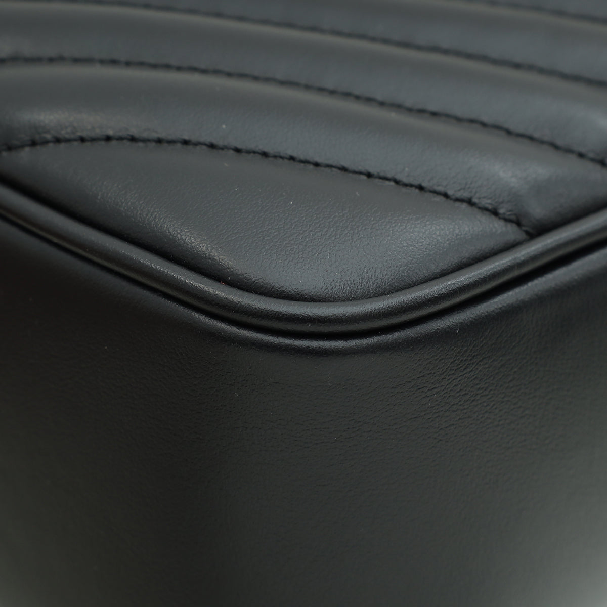 YSL Black Monogram Quilted Lou Camera Bag