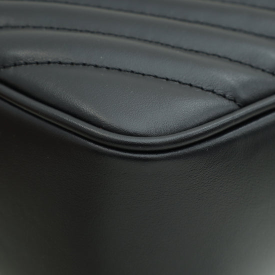 Load image into Gallery viewer, YSL Black Monogram Quilted Lou Camera Bag
