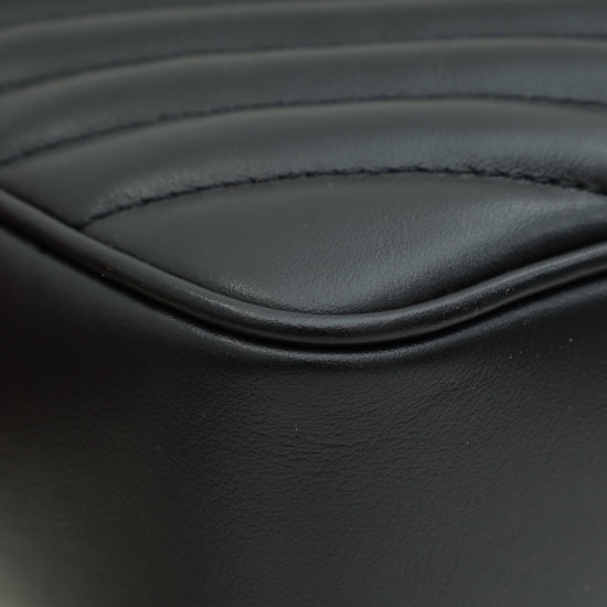 Load image into Gallery viewer, YSL Black Monogram Quilted Lou Camera Bag
