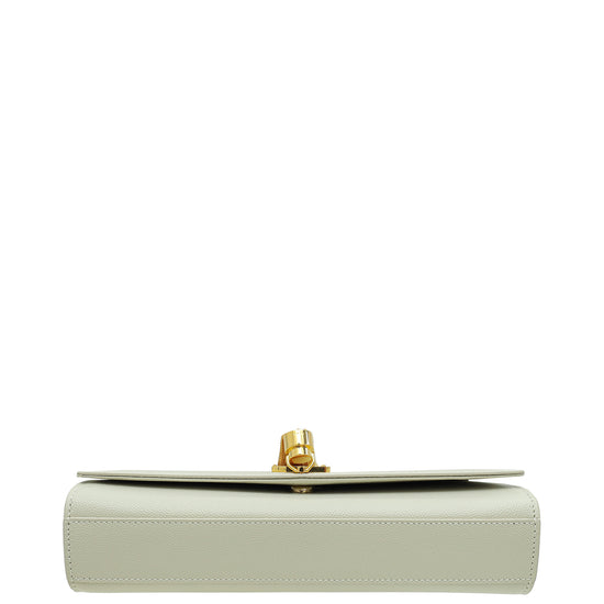 YSL Vintage Blanc Monogram Kate Tassel Medium Shoulder Bag-YSL-THE CLOSET