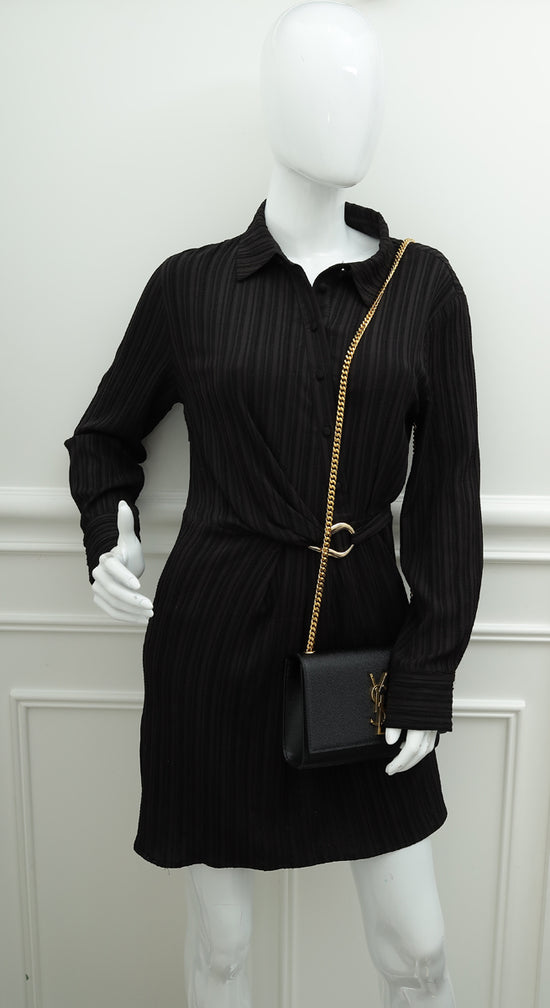 YSL Black Monogram Kate Small Shoulder Bag-YSL-THE CLOSET