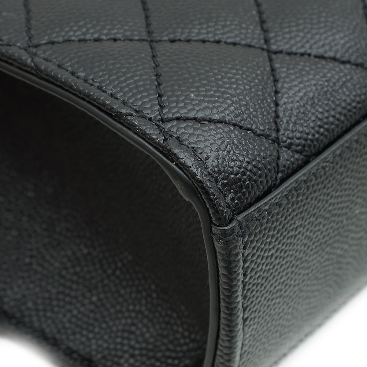 YSL Black Mix Quilted Envelope Medium Shoulder Bag-YSL-THE CLOSET