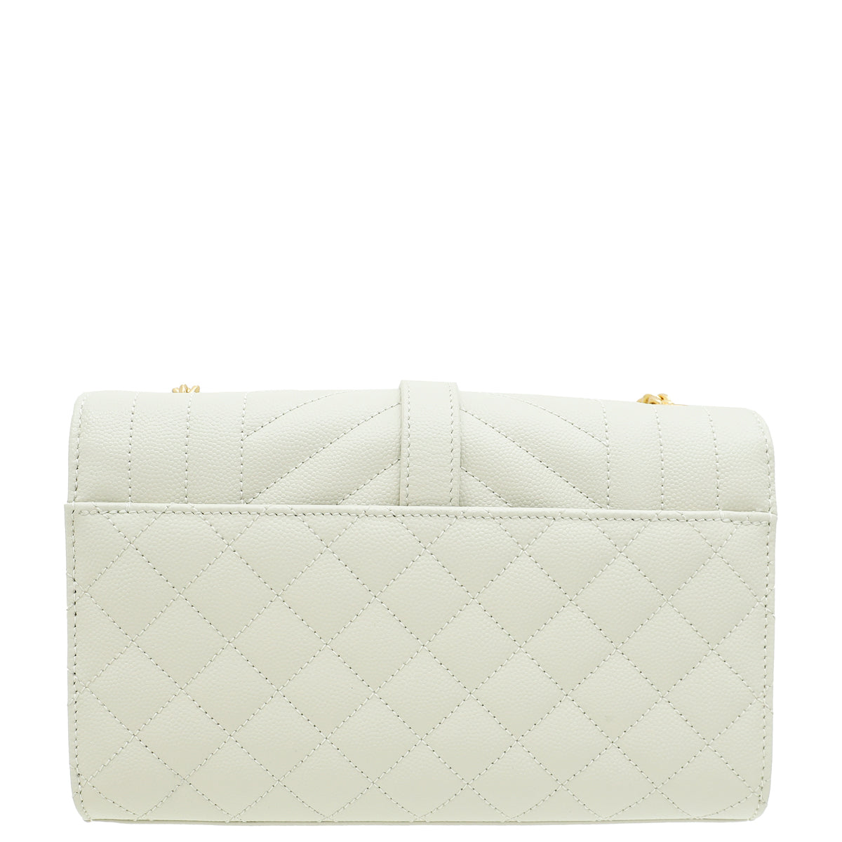 YSL Blanc Vintage Mix Quilted Envelope Small Shoulder Bag-YSL-THE CLOSET