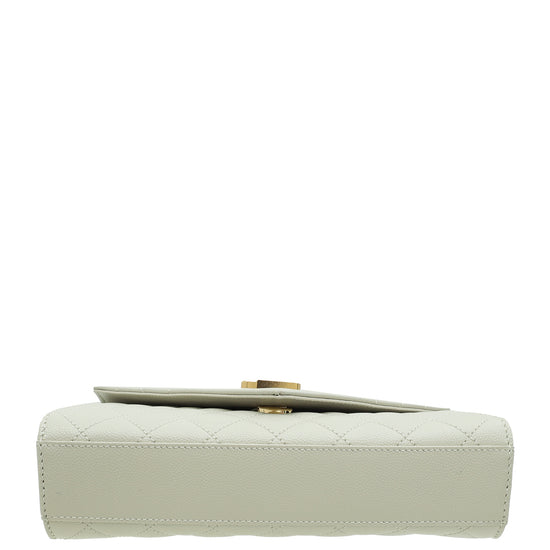 YSL Blanc Vintage Mix Quilted Envelope Small Shoulder Bag-YSL-THE CLOSET