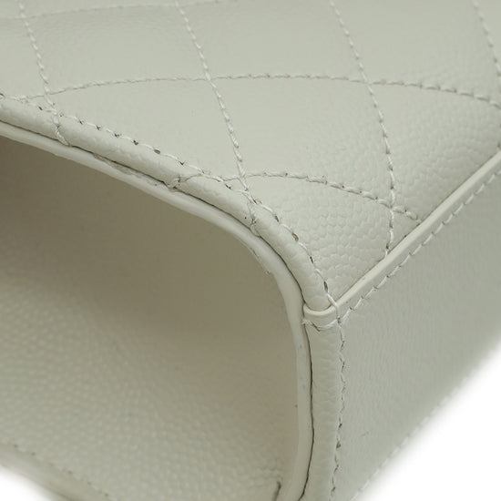 YSL Blanc Vintage Mix Quilted Envelope Small Shoulder Bag-YSL-THE CLOSET