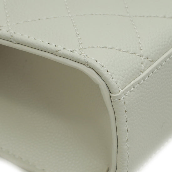 YSL Blanc Vintage Mix Quilted Envelope Small Shoulder Bag-YSL-THE CLOSET