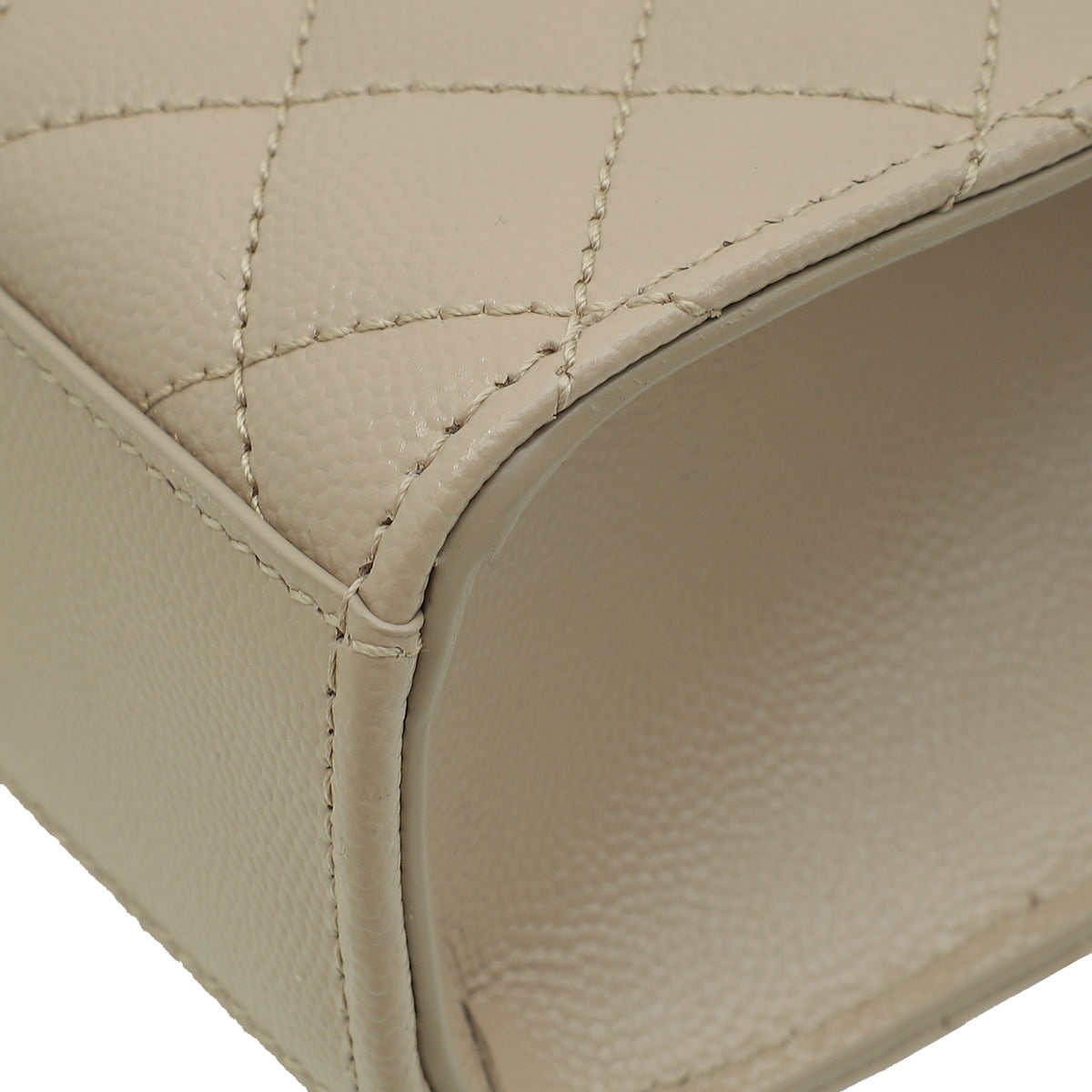 YSL Beige Mix Quilted Envelope Medium Shoulder Bag-YSL-THE CLOSET