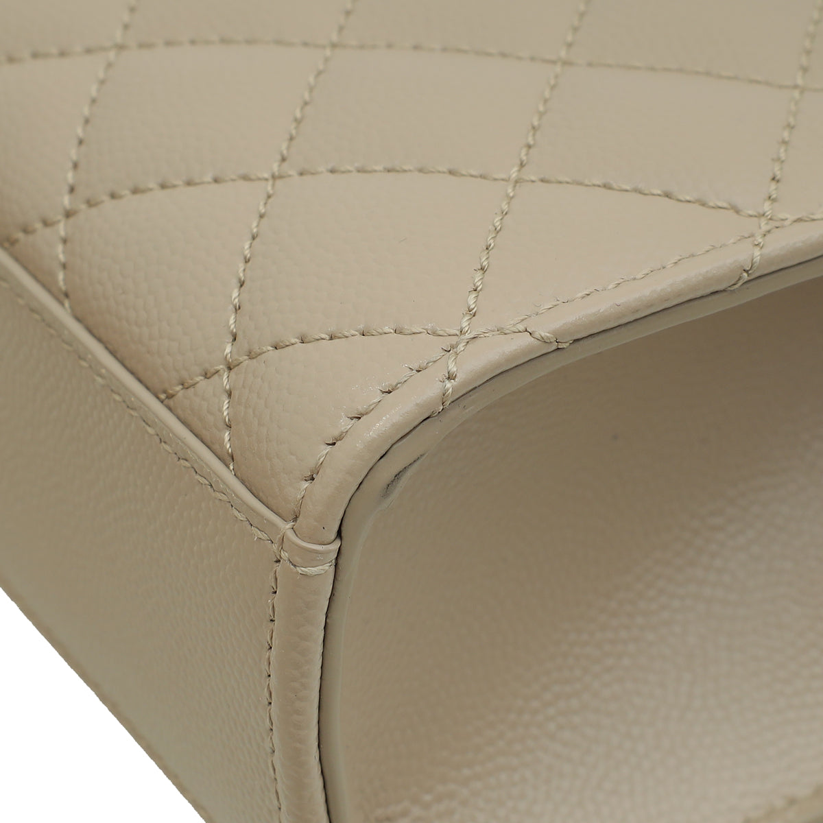 YSL Beige Mix Quilted Envelope Medium Shoulder Bag-YSL-THE CLOSET