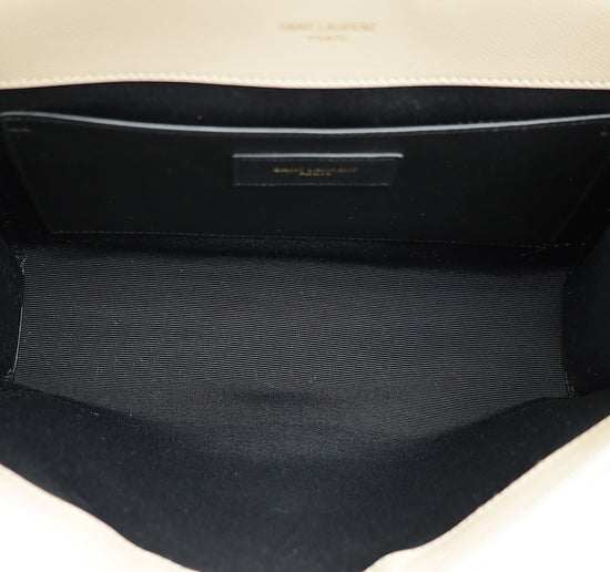 YSL Beige Mix Quilted Envelope Medium Shoulder Bag-YSL-THE CLOSET