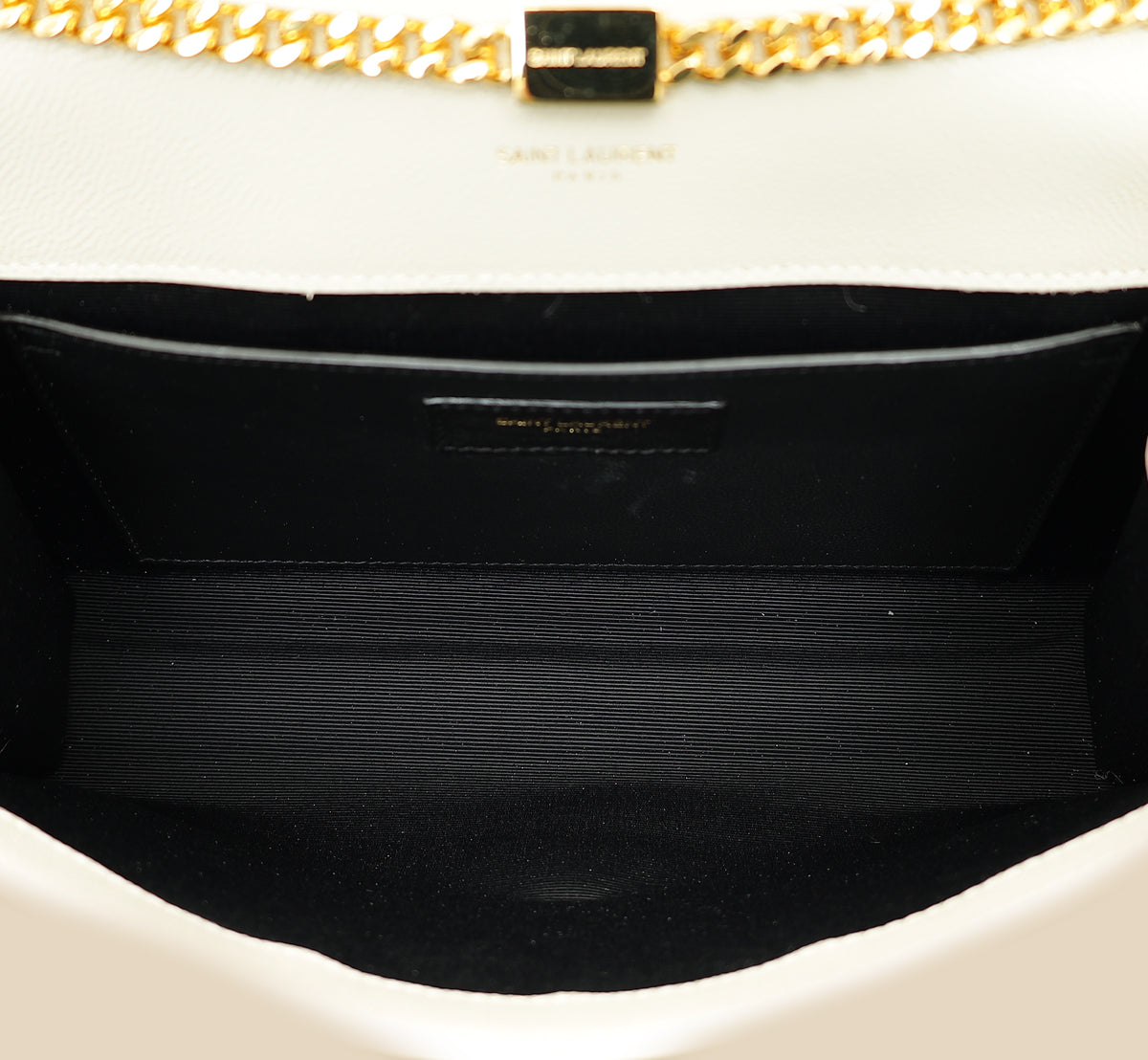 YSL Blanc Vintage Monogram Kate Medium Shoulder Bag-YSL-THE CLOSET