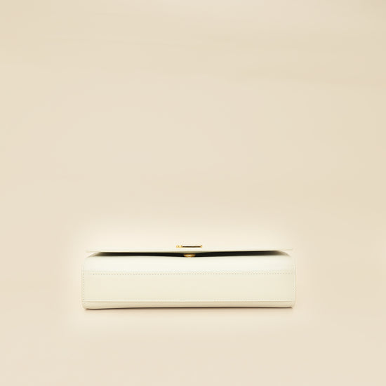 YSL Blanc Vintage Monogram Kate Medium Shoulder Bag-YSL-THE CLOSET