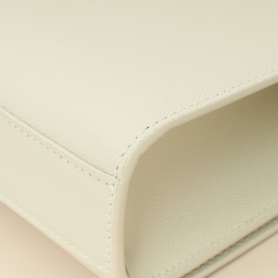 YSL Blanc Vintage Monogram Kate Medium Shoulder Bag-YSL-THE CLOSET