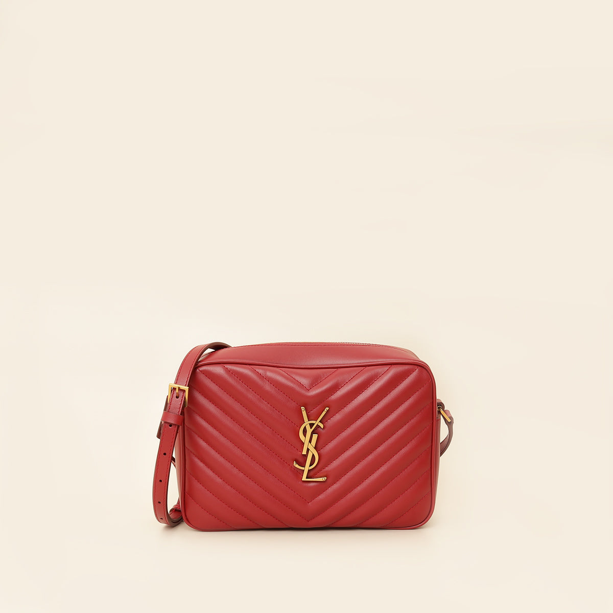 YSL Red Lou Camera Bag-YSL-THE CLOSET