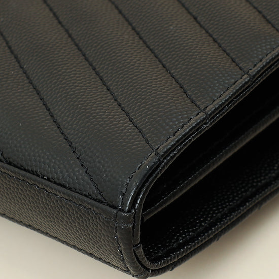 YSL Black Cassandre Chain Wallet-YSL-THE CLOSET