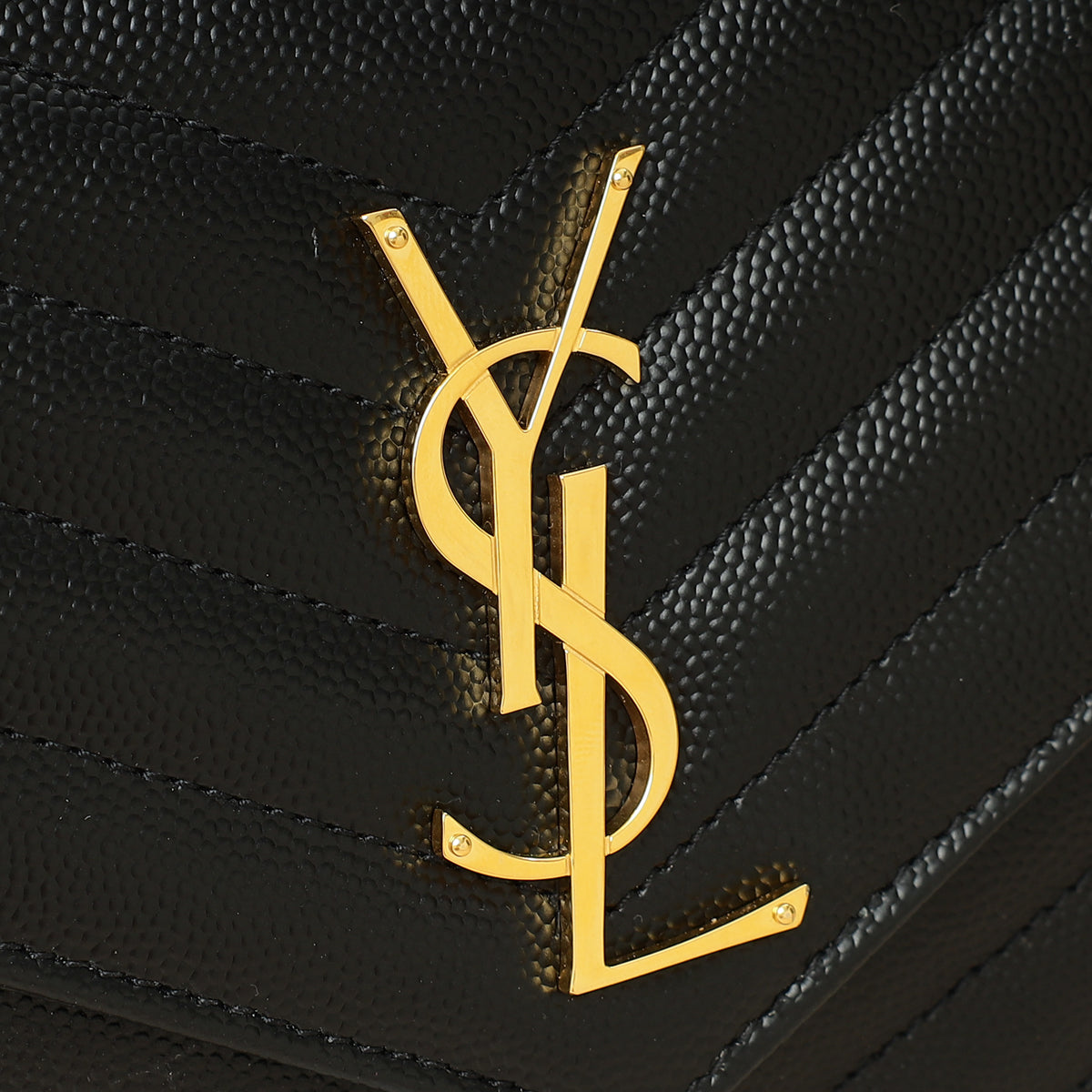 YSL Black Cassandre Chain Wallet-YSL-THE CLOSET