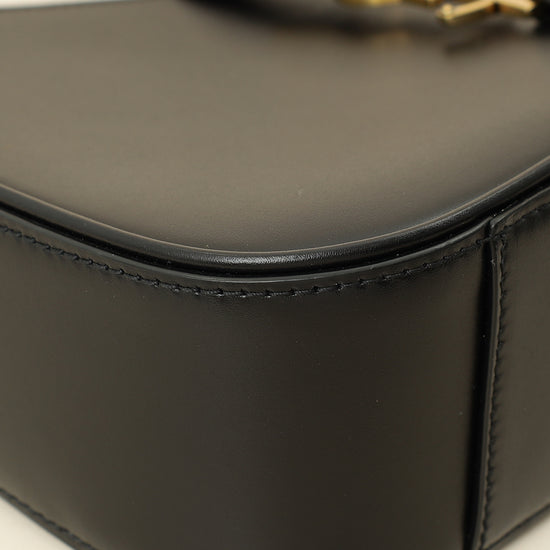 YSL Black LE 5 À 7 Smooth Hobo Bag-YSL-THE CLOSET