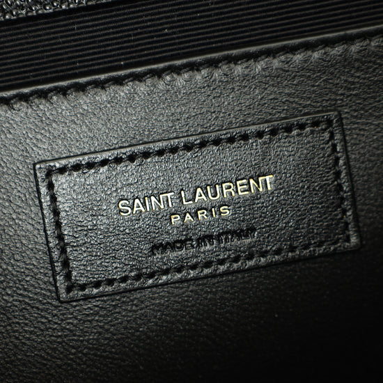 YSL Black Mix Quilted Envelope Medium Shoulder Bag-YSL-THE CLOSET