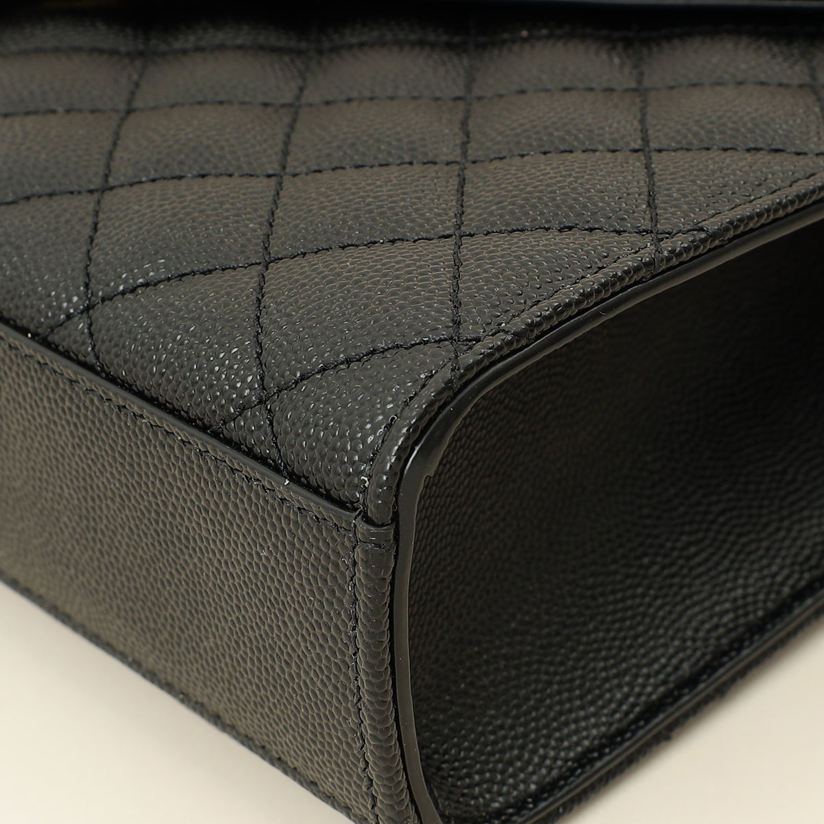 YSL Black Mix Quilted Envelope Medium Shoulder Bag-YSL-THE CLOSET