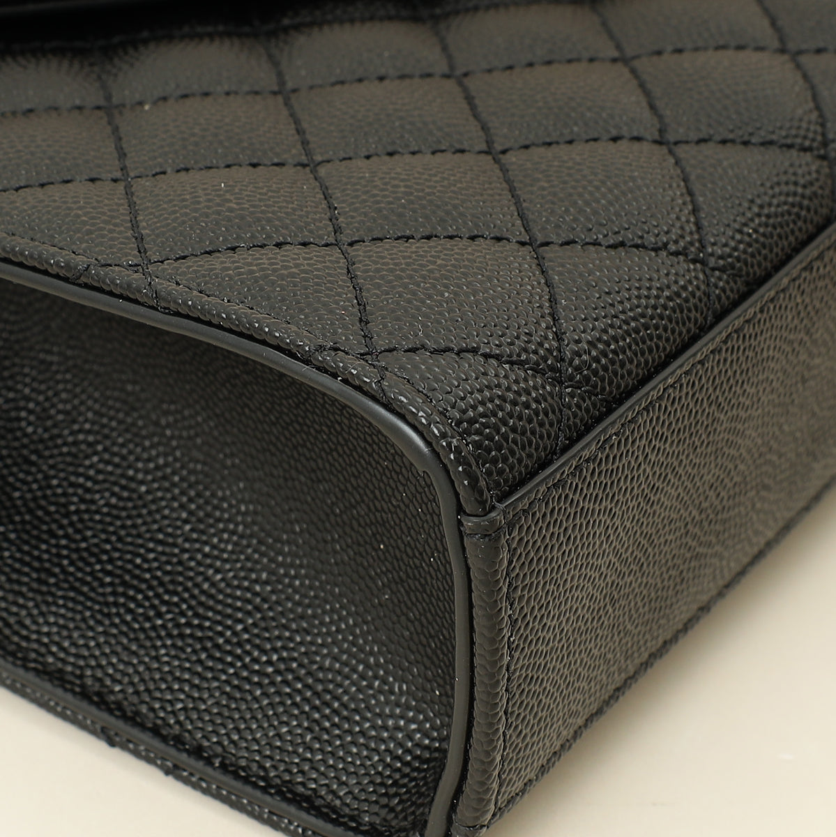 YSL Black Mix Quilted Envelope Medium Shoulder Bag-YSL-THE CLOSET