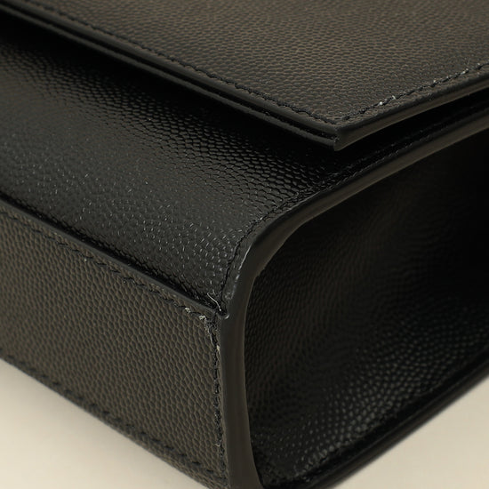 YSL Black Monogram Kate Tassel Medium Shoulder Bag-YSL-THE CLOSET