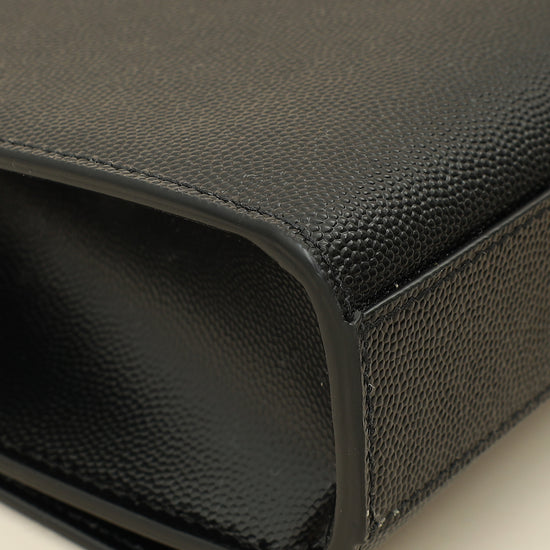 YSL Black Monogram Kate Tassel Medium Shoulder Bag-YSL-THE CLOSET