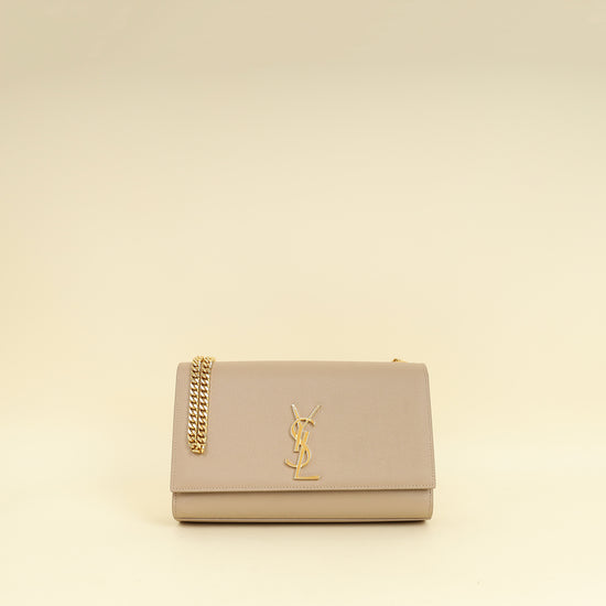 YSL Nude Monogram Kate Shoulder Bag-YSL-THE CLOSET
