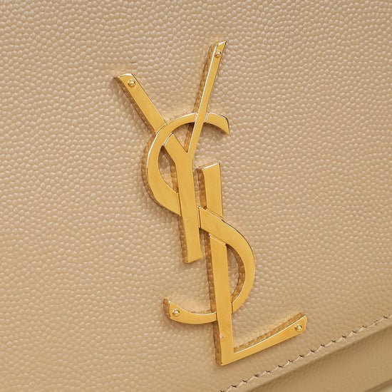 YSL Nude Monogram Kate Shoulder Bag-YSL-THE CLOSET