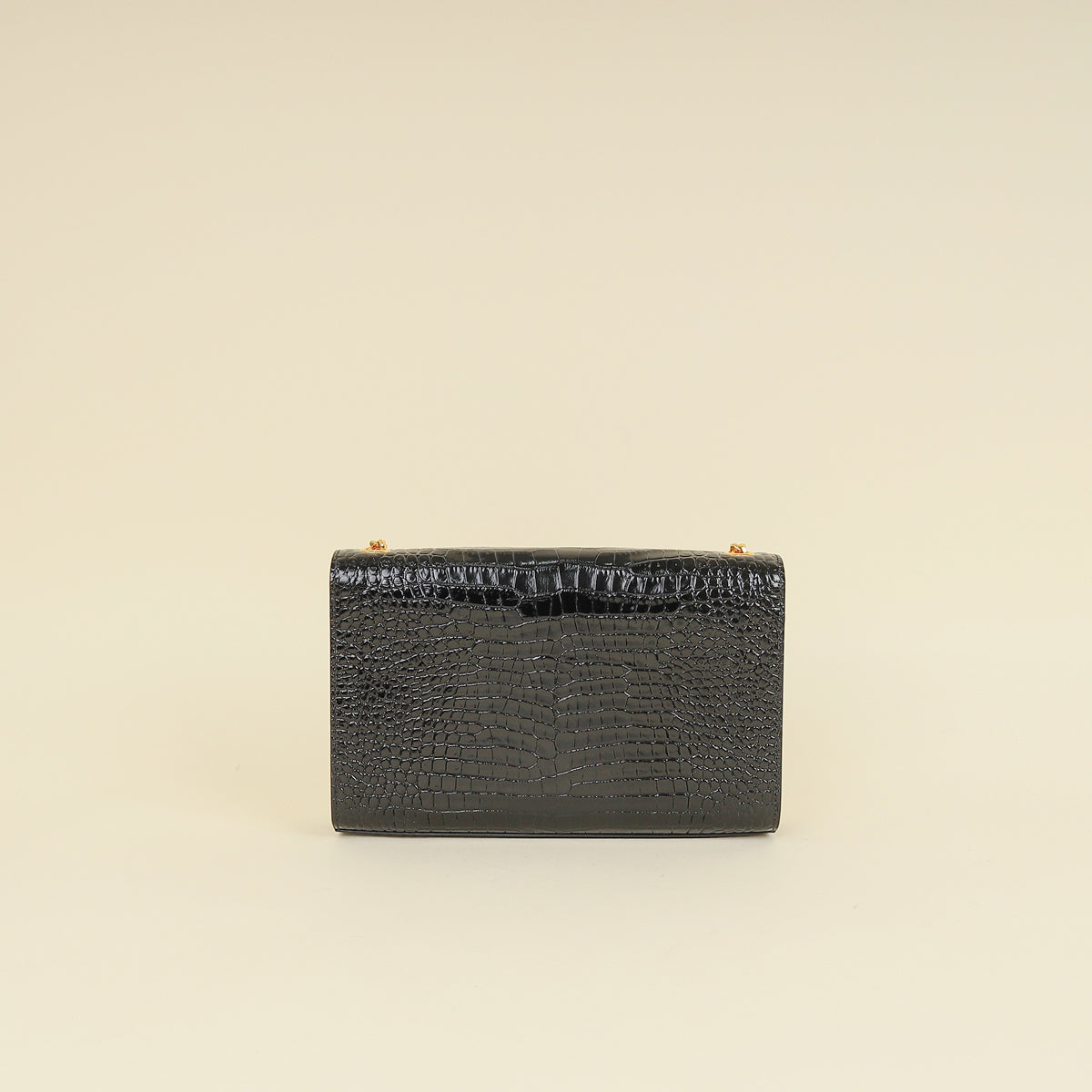 YSL Black Coco Embossed Kate Tassel Medium Shoulder Bag-YSL-THE CLOSET