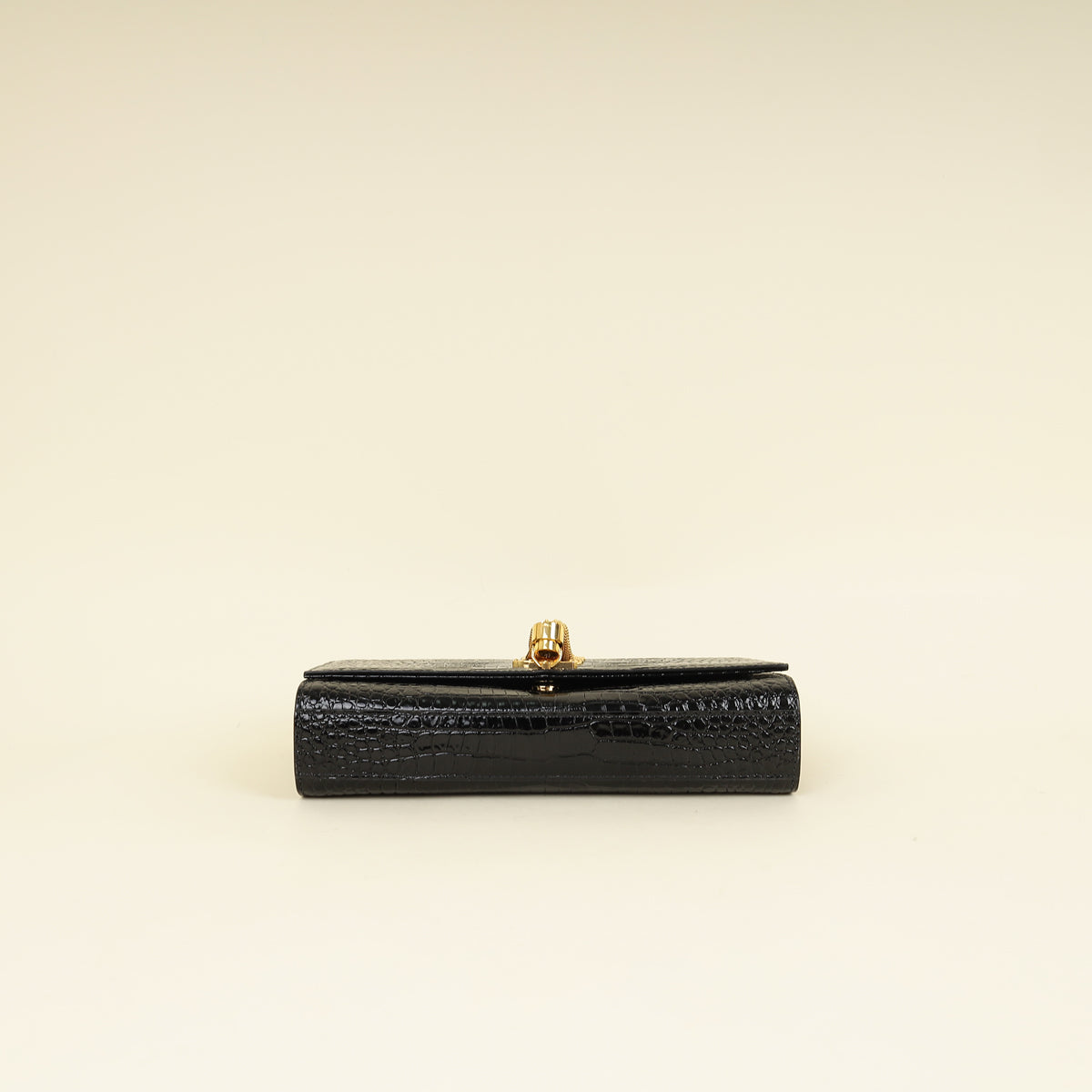 YSL Black Coco Embossed Kate Tassel Medium Shoulder Bag-YSL-THE CLOSET