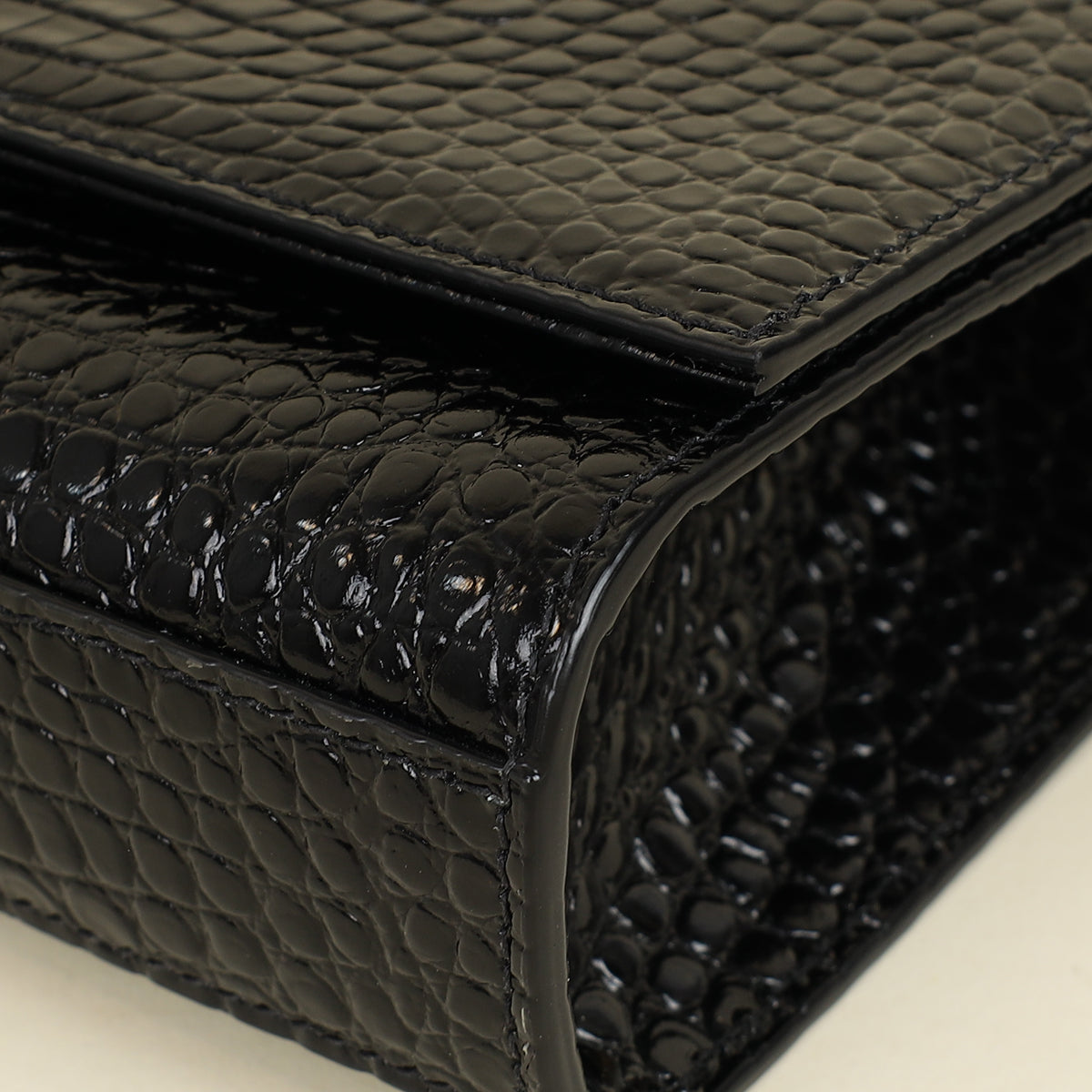 YSL Black Coco Embossed Kate Tassel Medium Shoulder Bag-YSL-THE CLOSET