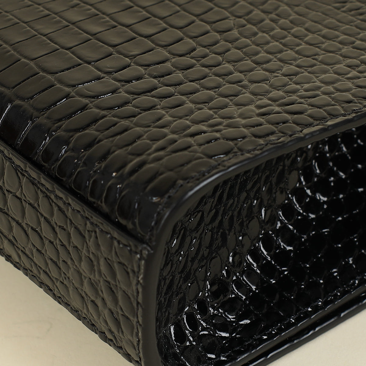 YSL Black Coco Embossed Kate Tassel Medium Shoulder Bag-YSL-THE CLOSET